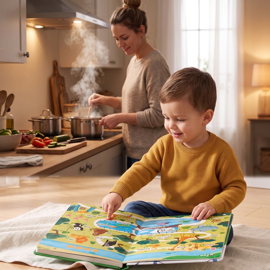 2. It Keeps Them Busy On Their Own — So You Can Actually Cook Dinner