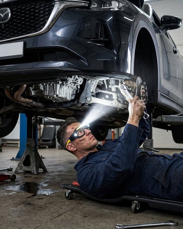 Under car repair lighting