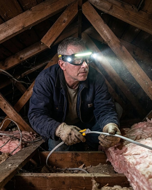 Attic and crawlspace lighting