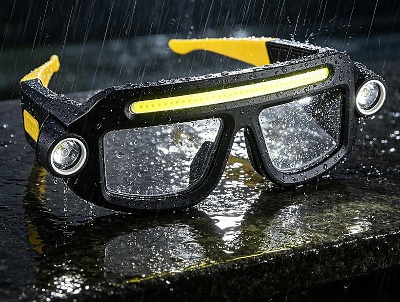 Splash resistant work glasses
