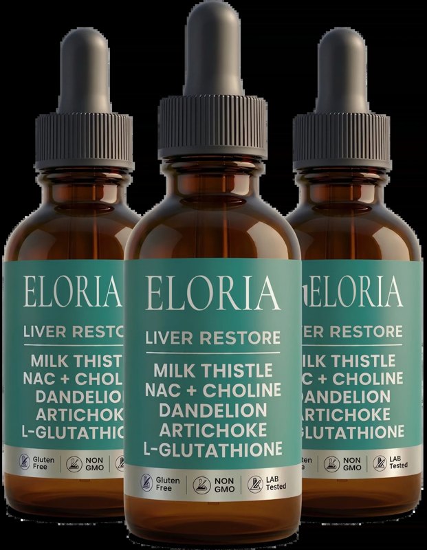 Three bottles of ELORIA Liver Restore